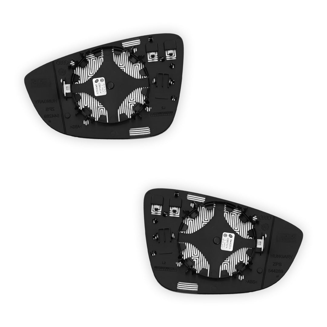 Volkswagen Passat B7 3C (2010 - 2015) Genuine Electric Door Mirror Glasses LH Convex Glass + RH Aspherical Glass