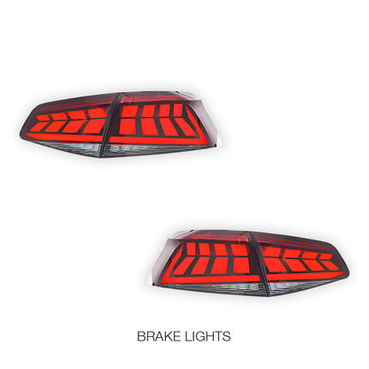 Volkswagen Passat B8 (2016 - 2019) Sequential Red Tail Lights LH + RH
