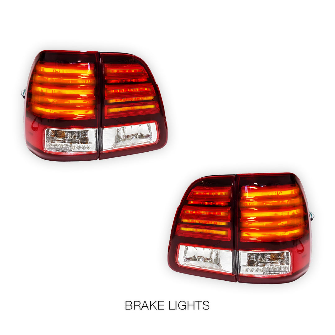 Toyota LandCruiser 100 Series (1998 - 2007) LED Tail Lights LH + RH