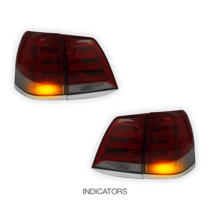 Toyota LandCruiser 200 Series (2007 - 2015) LED Tail Lights LH + RH