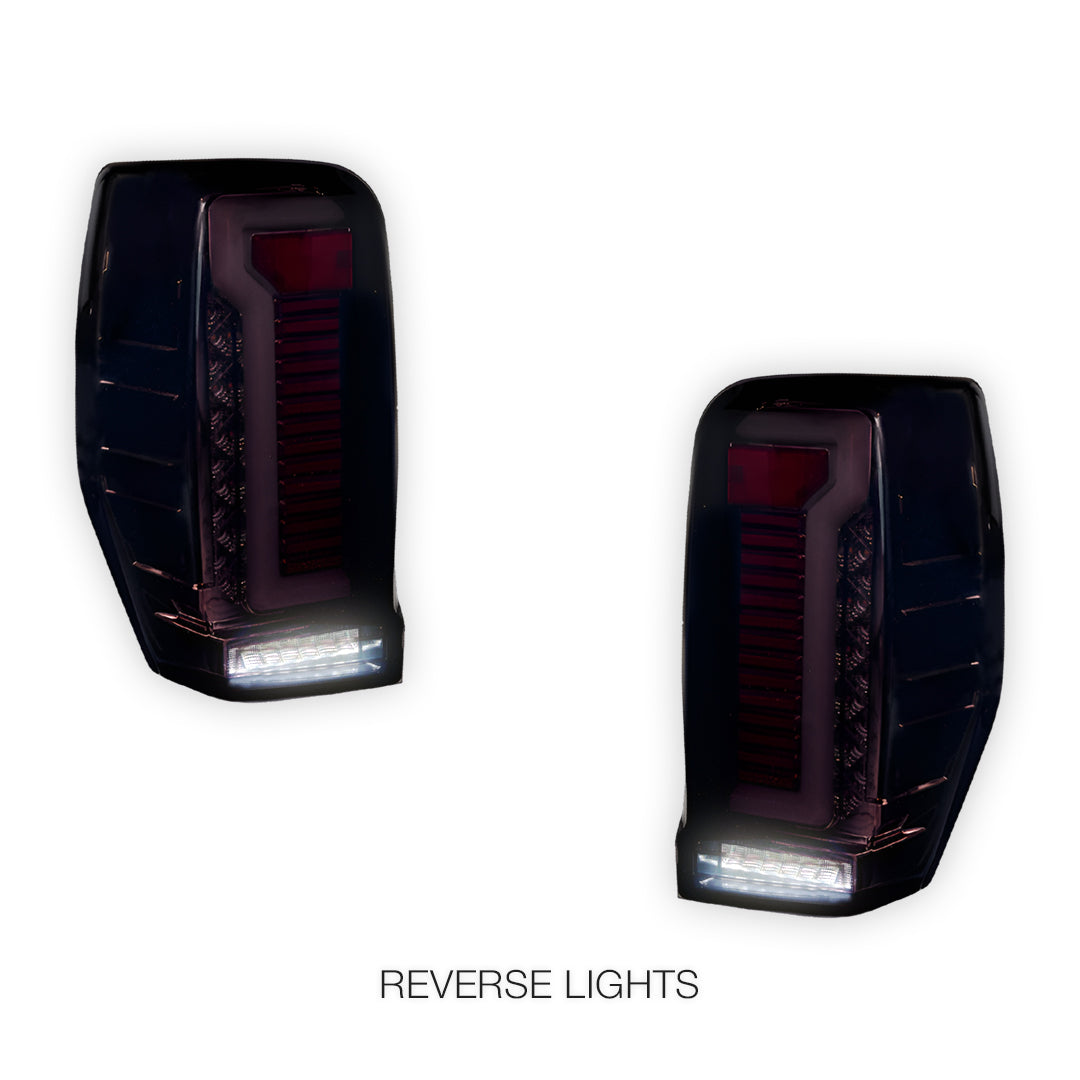 Mitsubishi Triton MR (2018 - 2023) Smoked Sequential 3D Full LED Stripe Bar Tail Lights LH + RH