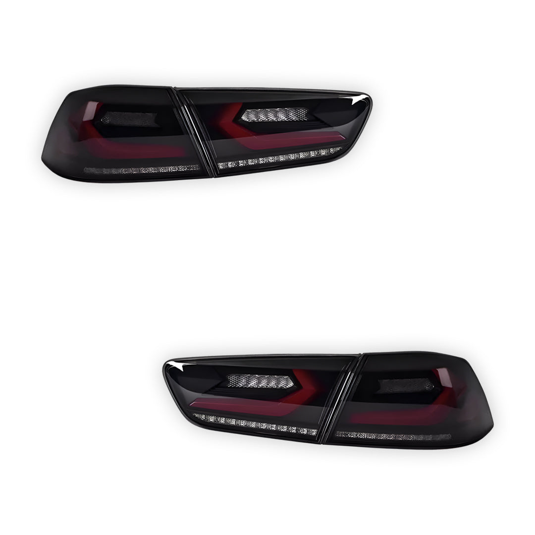Mitsubishi Lancer Evo X / CJ / CF (2008 - 2018) Smoked 3D Sequential Tail Lights LH + RH