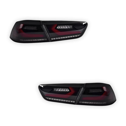 Mitsubishi Lancer Evo X / CJ / CF (2008 - 2018) Smoked 3D Sequential Tail Lights LH + RH