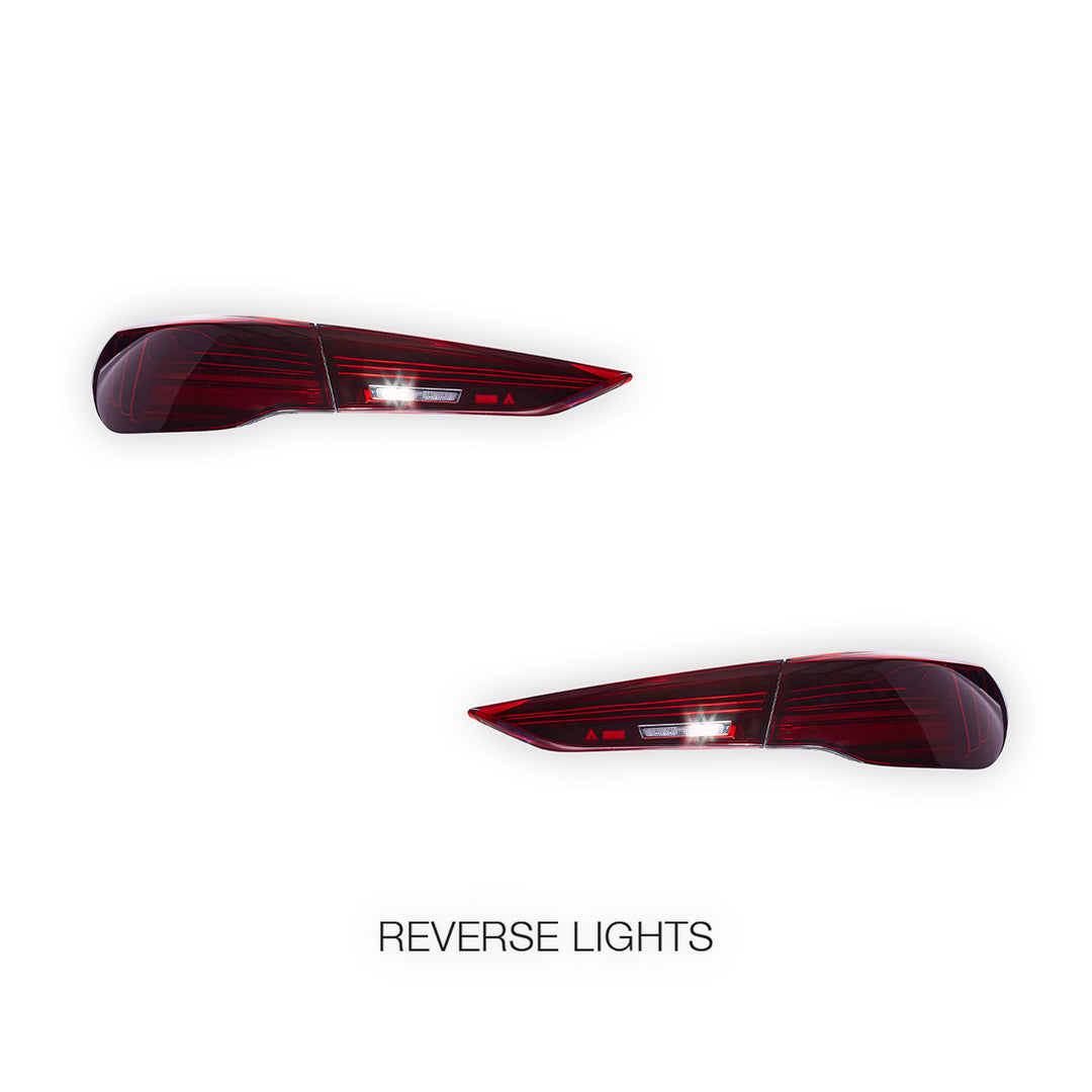 BMW 4-Series G22 / G23 / G26 (2020 - 2025) Sequential Red Full LED Tail Lights LH + RH