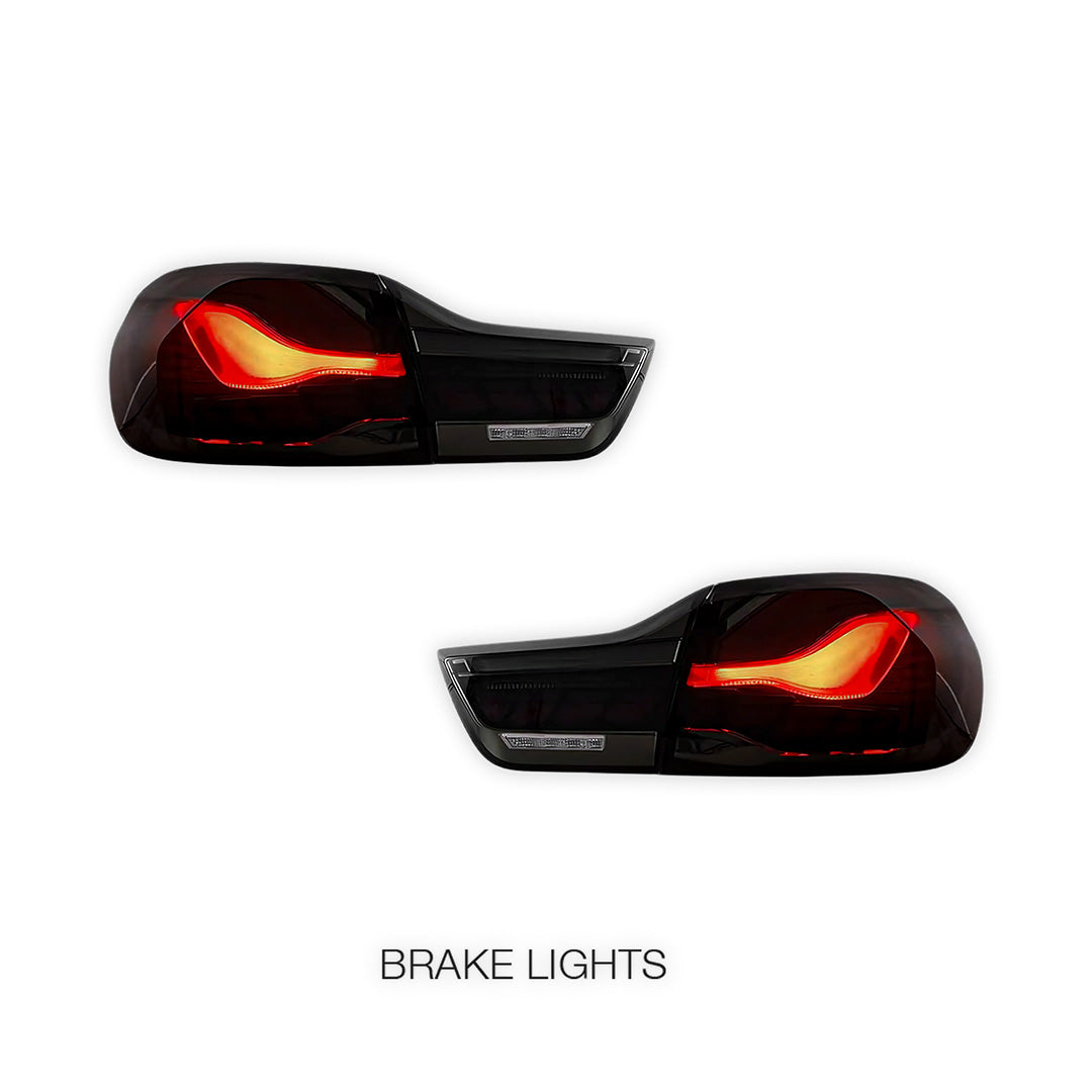 BMW 4-Series F32 / F33 / F36 / F82 / F83 (2014 - 2020) GTS Style Sequential Smoked Full LED Tail Lights LH + RH