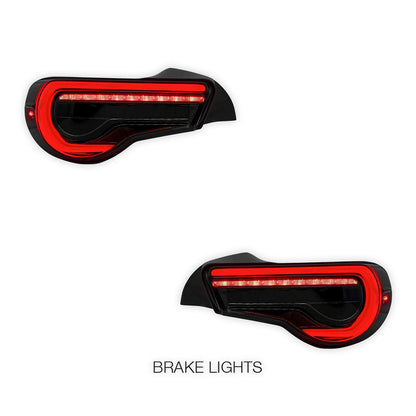 Subaru BRZ / ZC6 1st Gen. (2012 - 2021) Sequential Full Smoked LED Tail Lights LH + RH