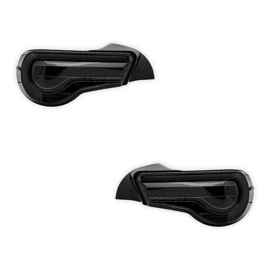 Subaru BRZ / ZC6 1st Gen. (2012 - 2021) Sequential Full Smoked LED Tail Lights LH + RH