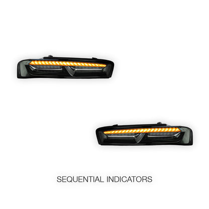 Chevrolet Camaro (2016 - 2018) Sequential Smoked LED Tail Lights LH + RH