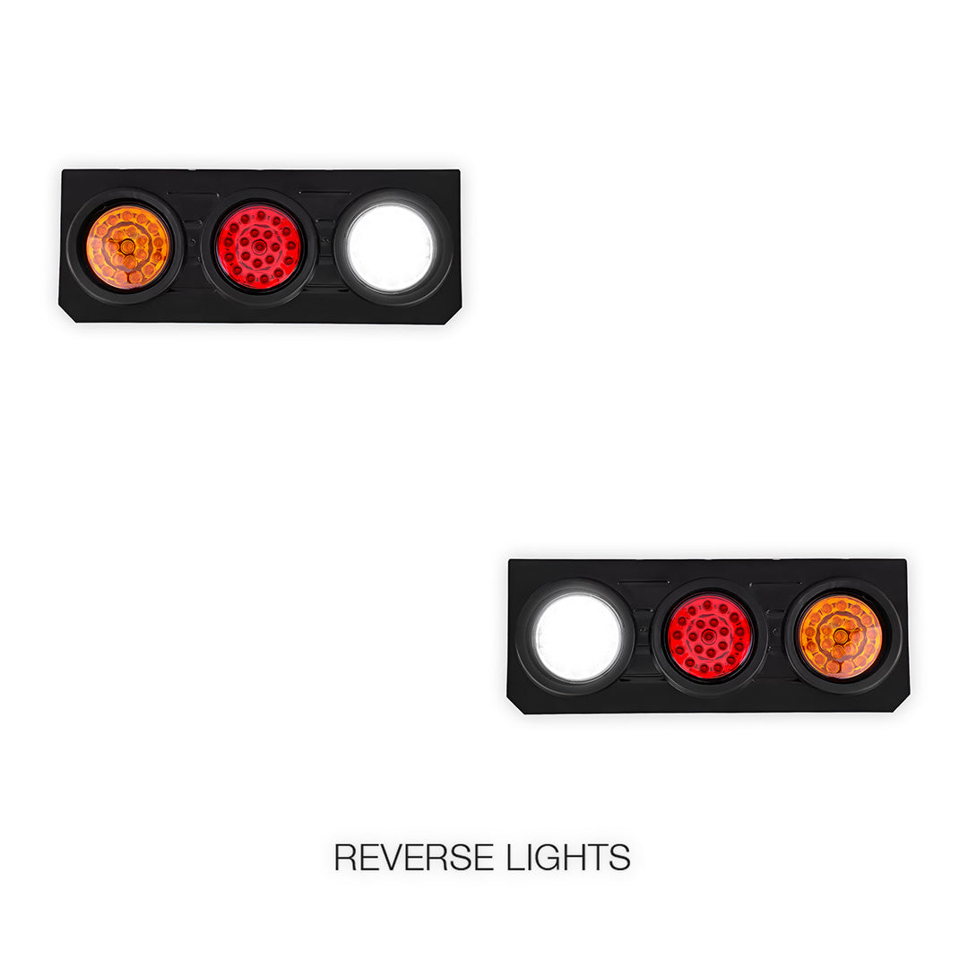 Universal 3-LED Combination Tail Lights  for Utes / Trucks / Trailers LH + RH