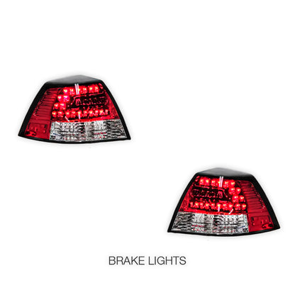 Holden Commodore VE Series 1 & 2 Sedan (2006 - 2013) Clear LED Tail Lights LH + RH