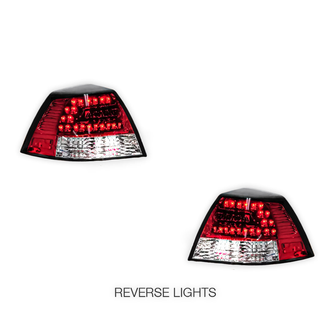 Holden Commodore VE Series 1 & 2 Sedan (2006 - 2013) Clear LED Tail Lights LH + RH