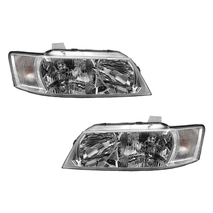 Holden Commodore VZ (2004 - 2007) Chrome OEM Style Headlights LH + RH
