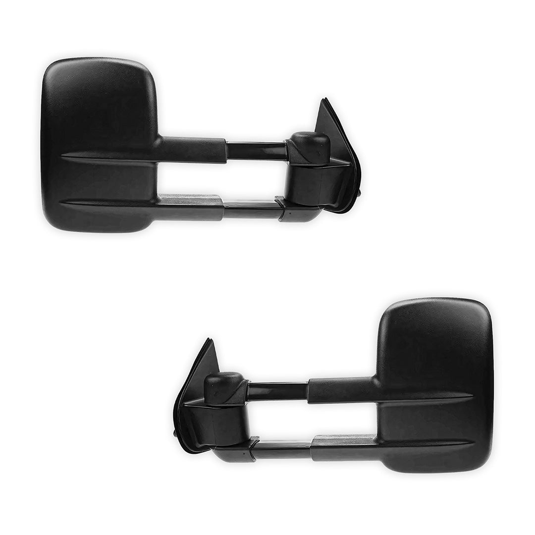 Holden Rodeo RA (2003 - 2008) Black Extendable Towing Side Mirrors