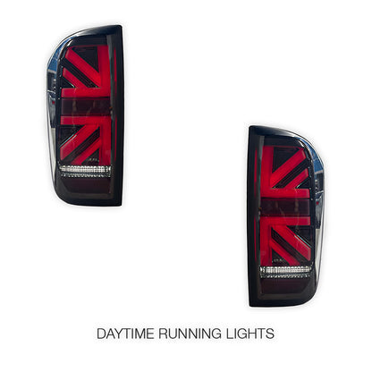 Nissan Navara D23 NP300 (2015 - 2021) Black LED Tail Lights LH + RH