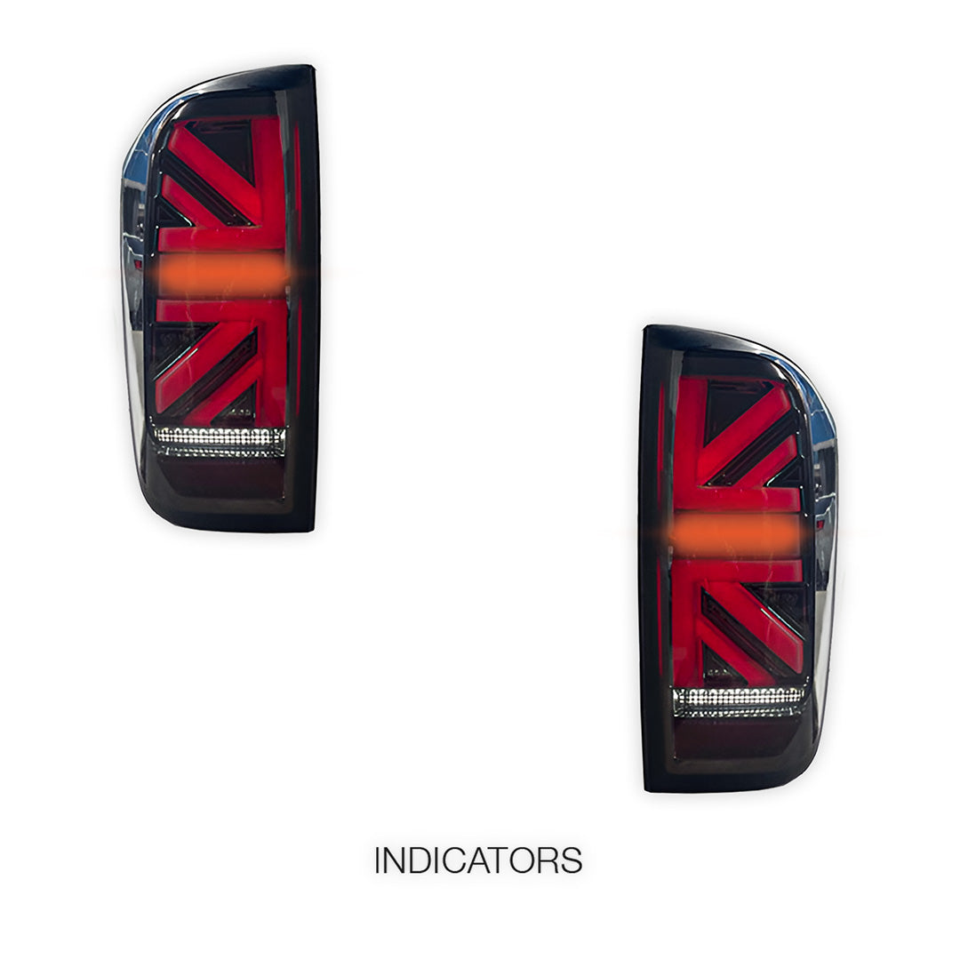 Nissan Navara D23 NP300 (2015 - 2021) Black LED Tail Lights LH + RH