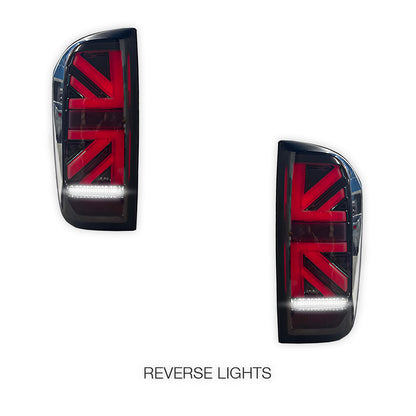 Nissan Navara D23 NP300 (2015 - 2021) Black LED Tail Lights LH + RH
