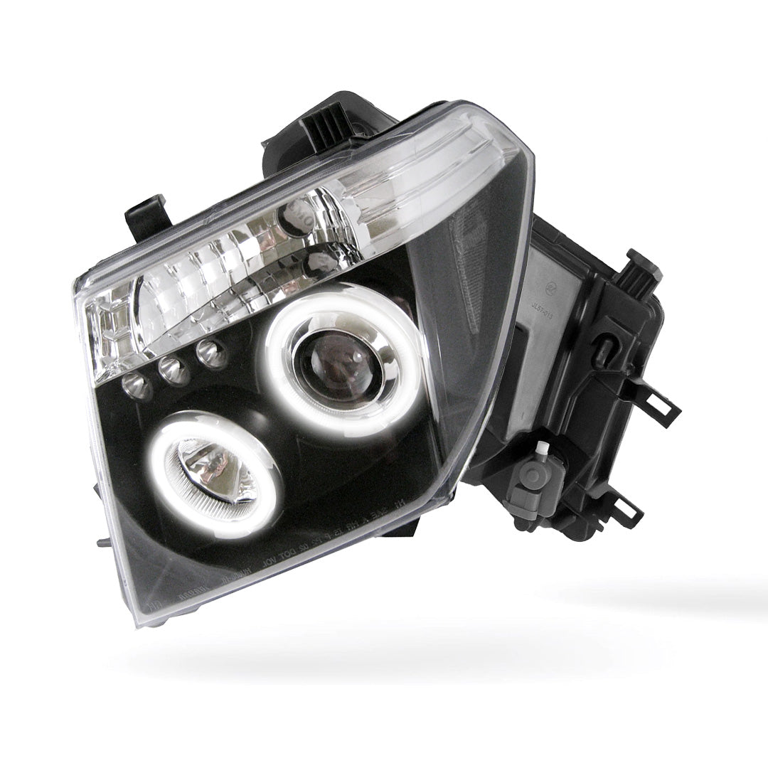 Nissan Navara D40 (2005 - 2010) Halo Angel Eyes Headlights LH + RH