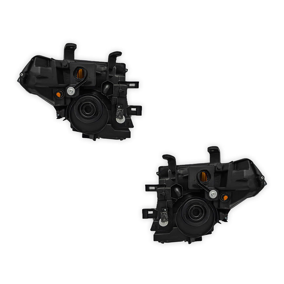 Nissan Navara D40 Thai Built (2008 - 2014) Black OEM Style Headlights LH + RH