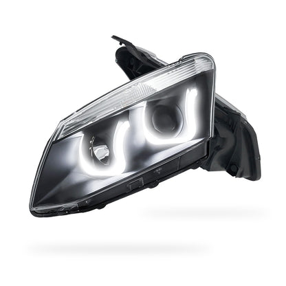 Isuzu D-MAX (2012 - 2016) Black Eagle U-Shape Halo Angel Eyes Headlights LH + RH