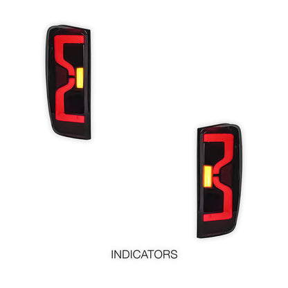 Isuzu D-Max RG (2019 - 2024) Sequential Smoked T9-Style LED Tail Lights LH + RH