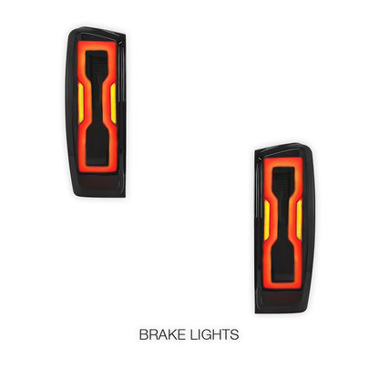 Isuzu D-Max RG (2020 - 2024) Sequential Smoked Black LED Tail Lights LH + RH