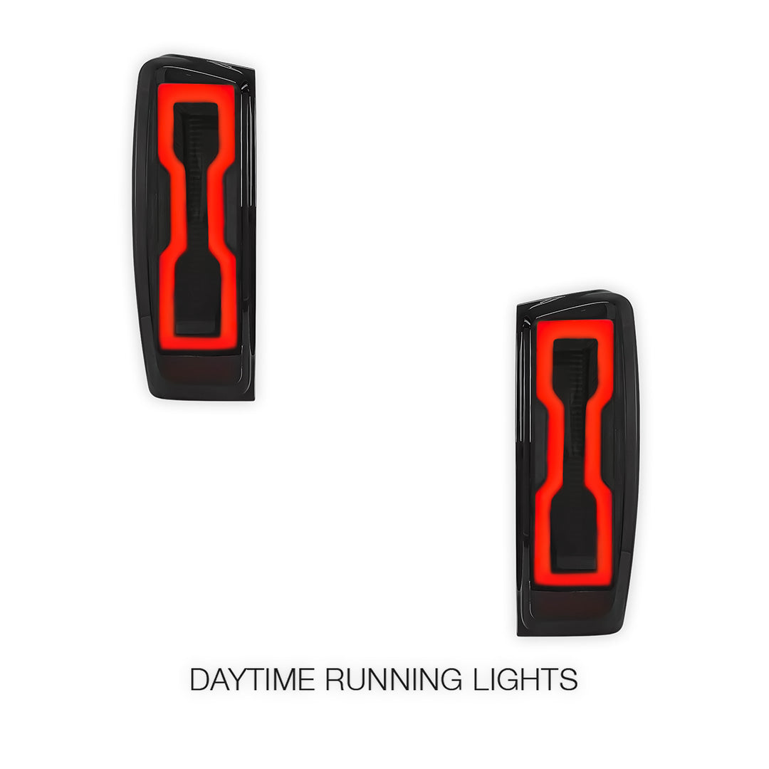 Isuzu D-Max RG (2020 - 2024) Sequential Smoked Black LED Tail Lights LH + RH