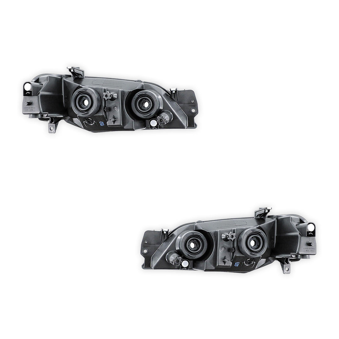 Ford Falcon / Fairmont BA BF (2002 - 2006) Chrome / Black OEM Style Headlights LH + RH