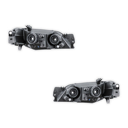 Ford Falcon / Fairmont BA BF (2002 - 2006) Chrome / Black OEM Style Headlights LH + RH