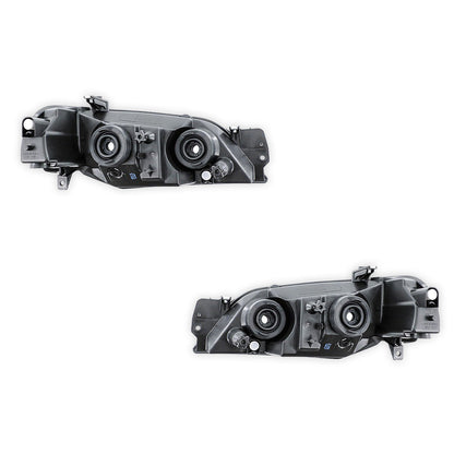 Ford Falcon / Fairmont BA BF (2002 - 2006) Chrome / Black OEM Style Headlights LH + RH