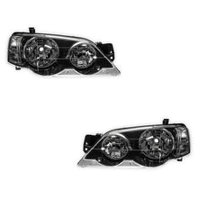 Ford Falcon BA / BF (2002 - 2008) Black OEM Style Headlights LH + RH