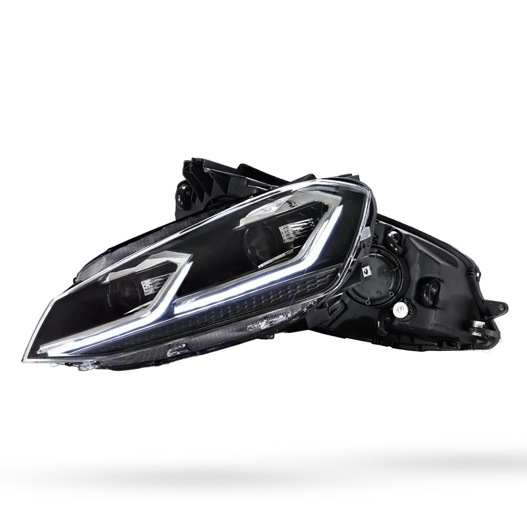 Volkswagen Golf VII MK7 (2014 - 2017) Dual Beam Projector Sequential Headlights LH + RH