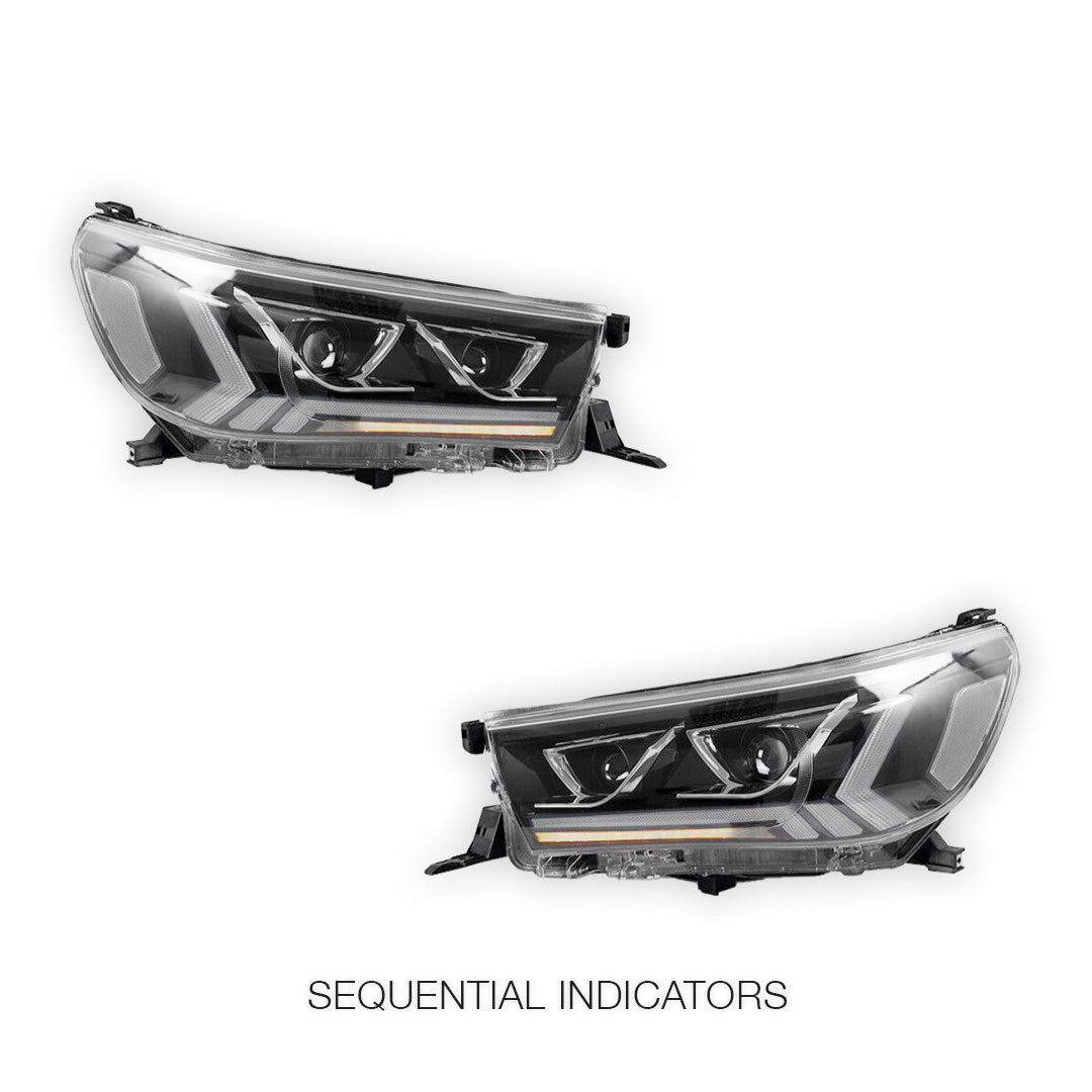 Toyota Hilux N80 (2015 - 2019) Sequential Headlights LH + RH