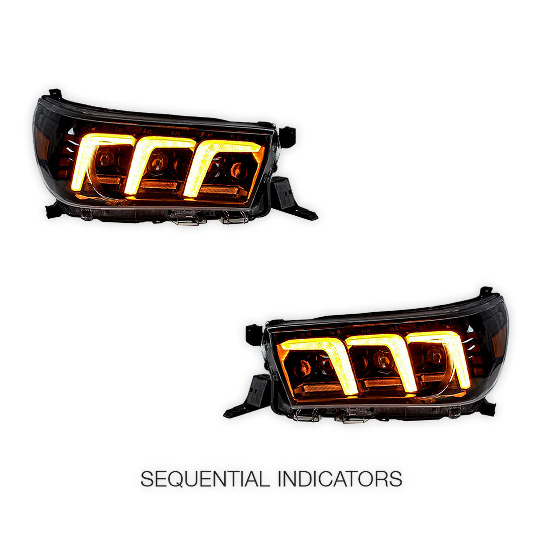 Toyota Hilux N80 (2016 - 2020) Sequential Headlights LH + RH