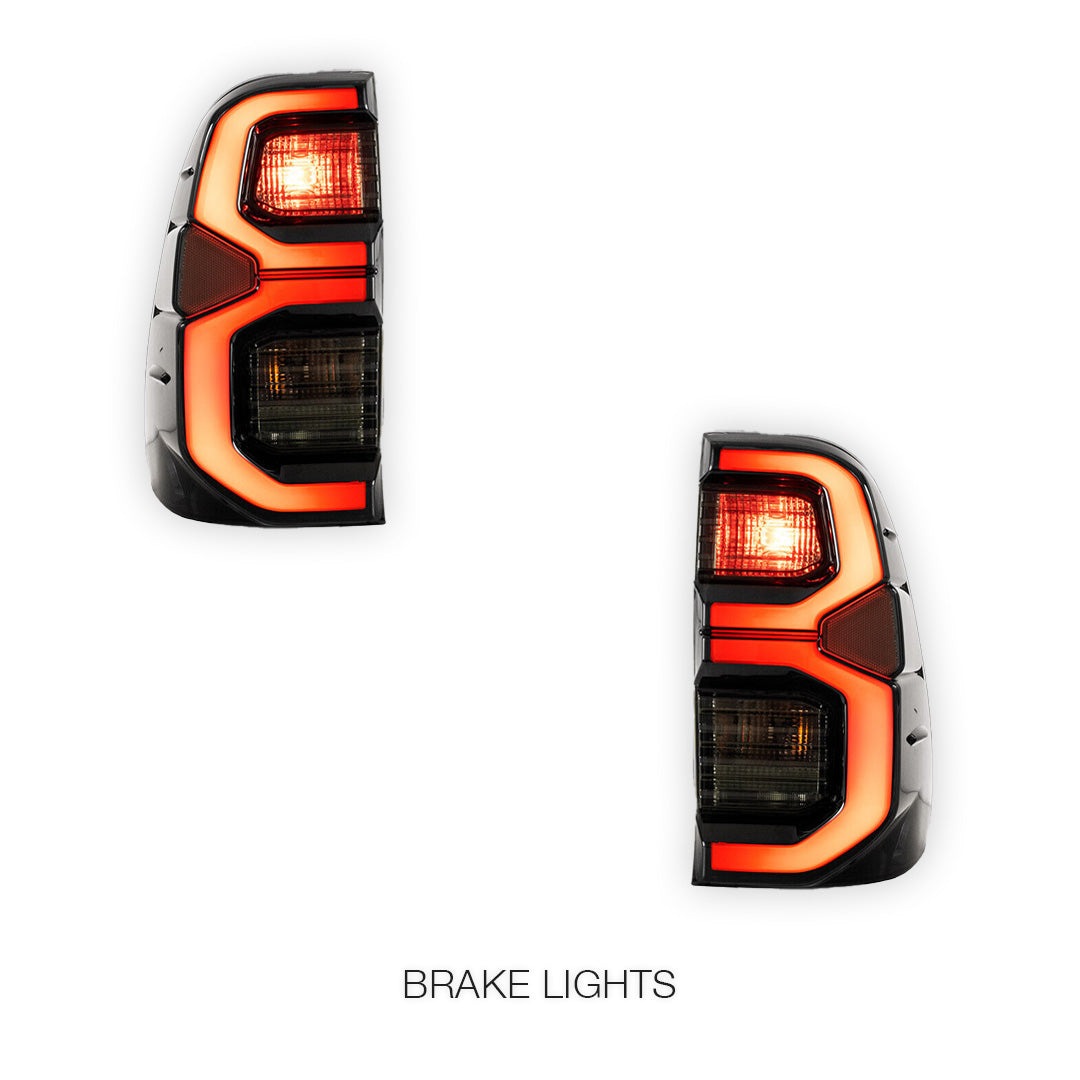Toyota Hilux SR5 N80 GUN125 / GUN126R (2015 - 2024) Smoked Tail Lights LH + RH