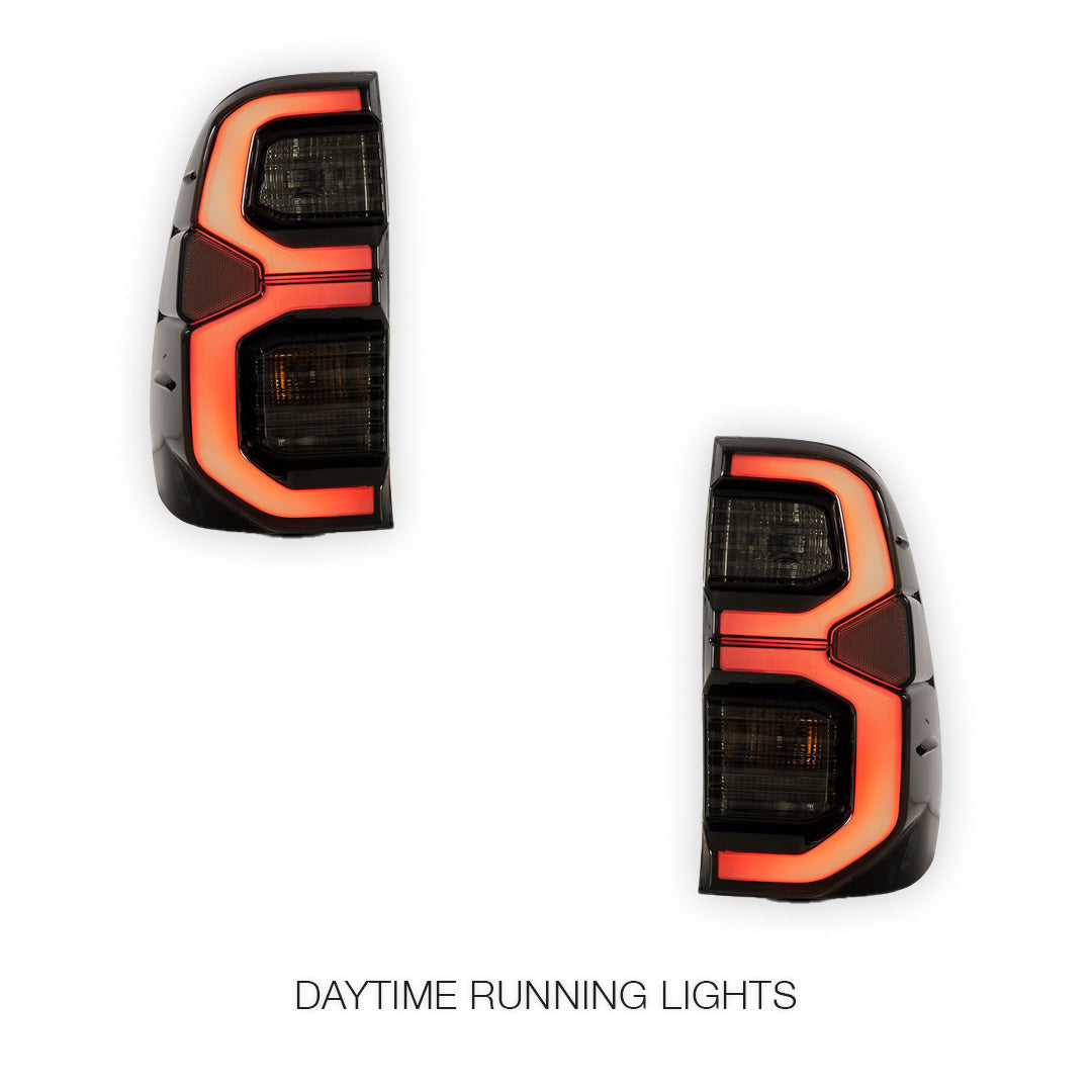 Toyota Hilux SR5 N80 GUN125 / GUN126R (2015 - 2024) Smoked Tail Lights LH + RH