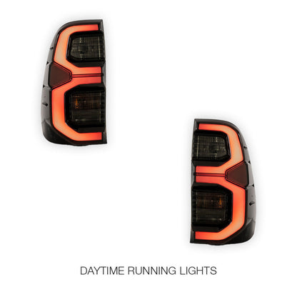 Toyota Hilux SR5 N80 GUN125 / GUN126R (2015 - 2024) Smoked Tail Lights LH + RH