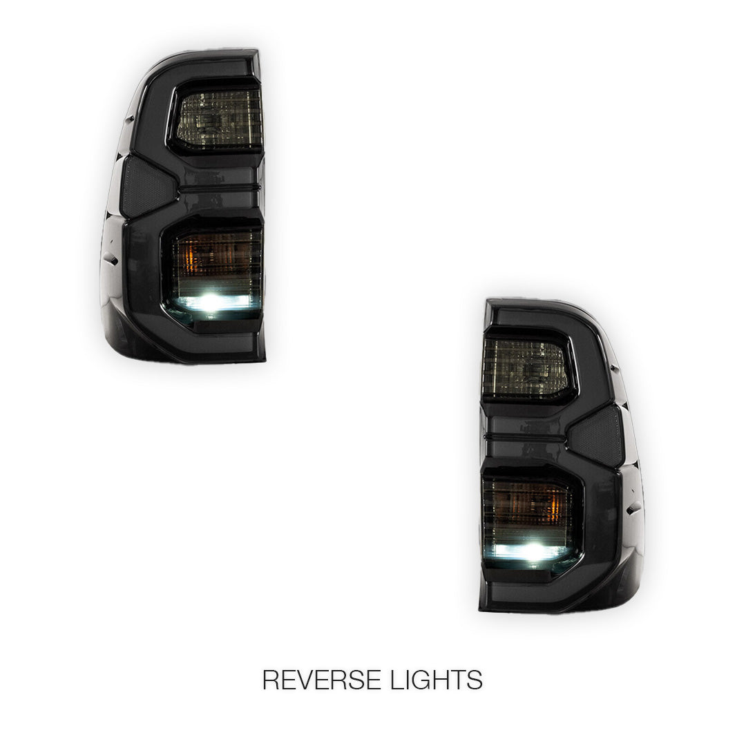 Toyota Hilux SR5 N80 GUN125 / GUN126R (2015 - 2024) Smoked Tail Lights LH + RH