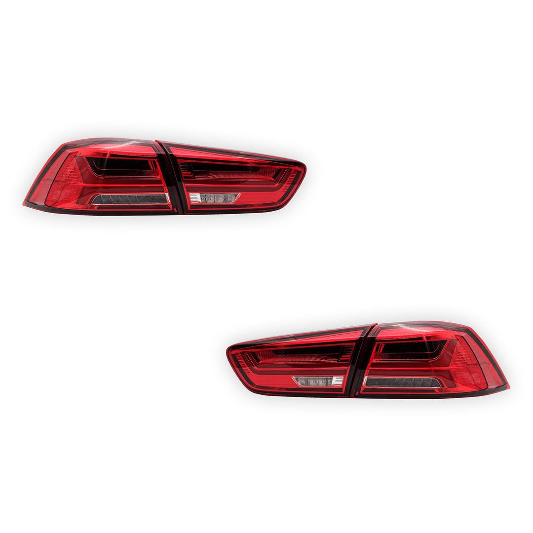 Mitsubishi Lancer Evo X / CJ / CF (2008 - 2017) Sequential Red LED Tail Lights LH + RH