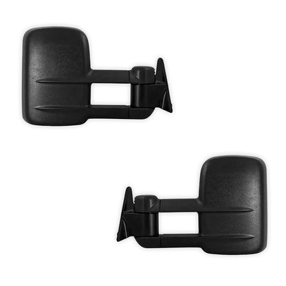 Toyota LandCruiser 100 Series (1998 - 2007) Black Extendable Towing Side Mirrors