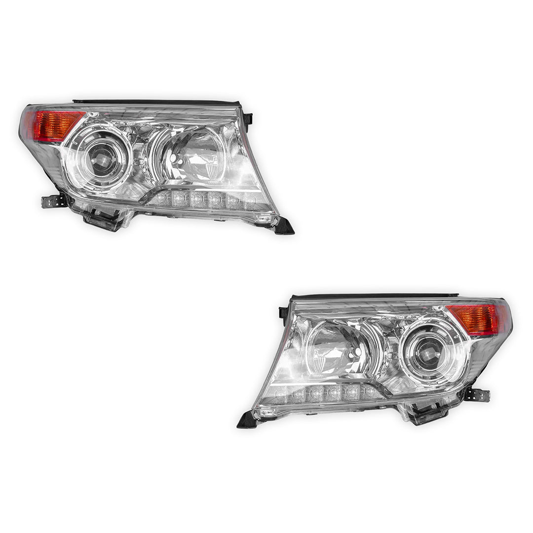 Toyota LandCruiser 200 Series (2012 - 2015) OEM Style Headlights LH + RH