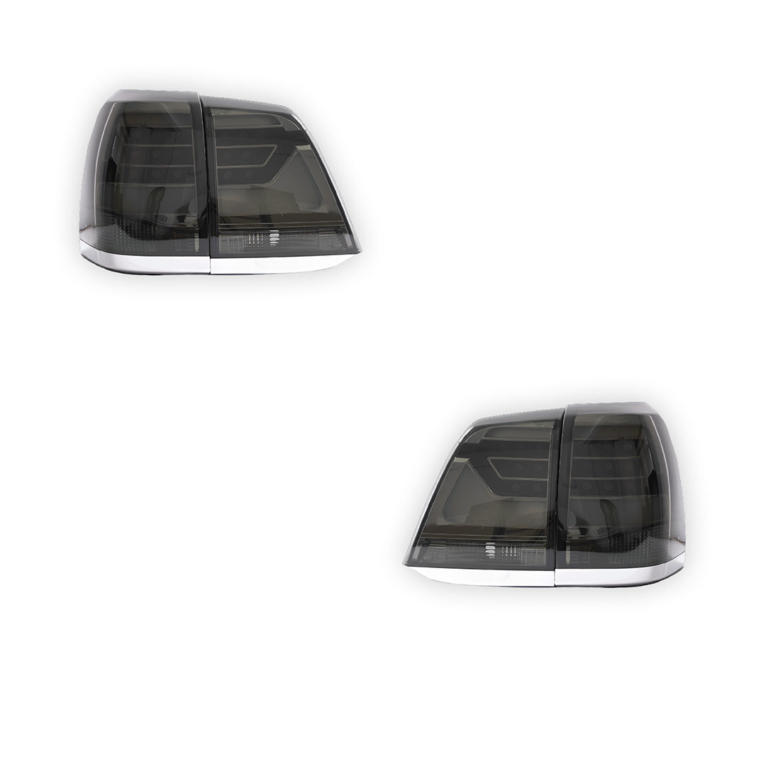 Toyota LandCruiser 200 Series (2008 - 2015) Smoked LED Tail Lights LH + RH