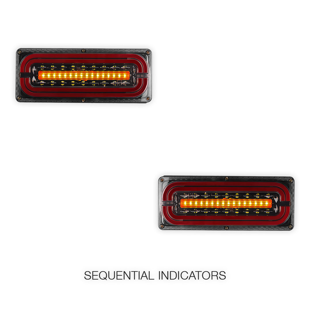Universal Sequential LED Tail Lights for Utes / Trucks / Trailers / Caravans LH + RH