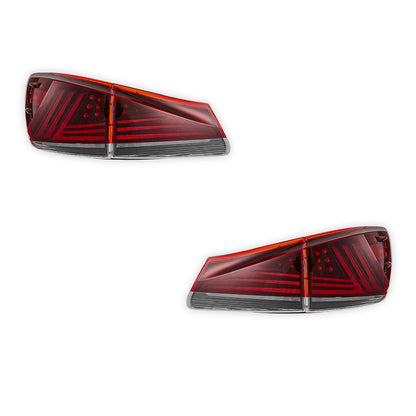 Lexus IS-F USE20 (2008 - 2012) Sequential Red Full LED Tail Lights LH + RH