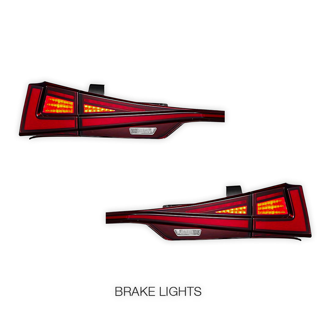 Lexus IS300h AVE30 (2014 - 2020) Sequential Red Full LED Tail Lights LH + RH