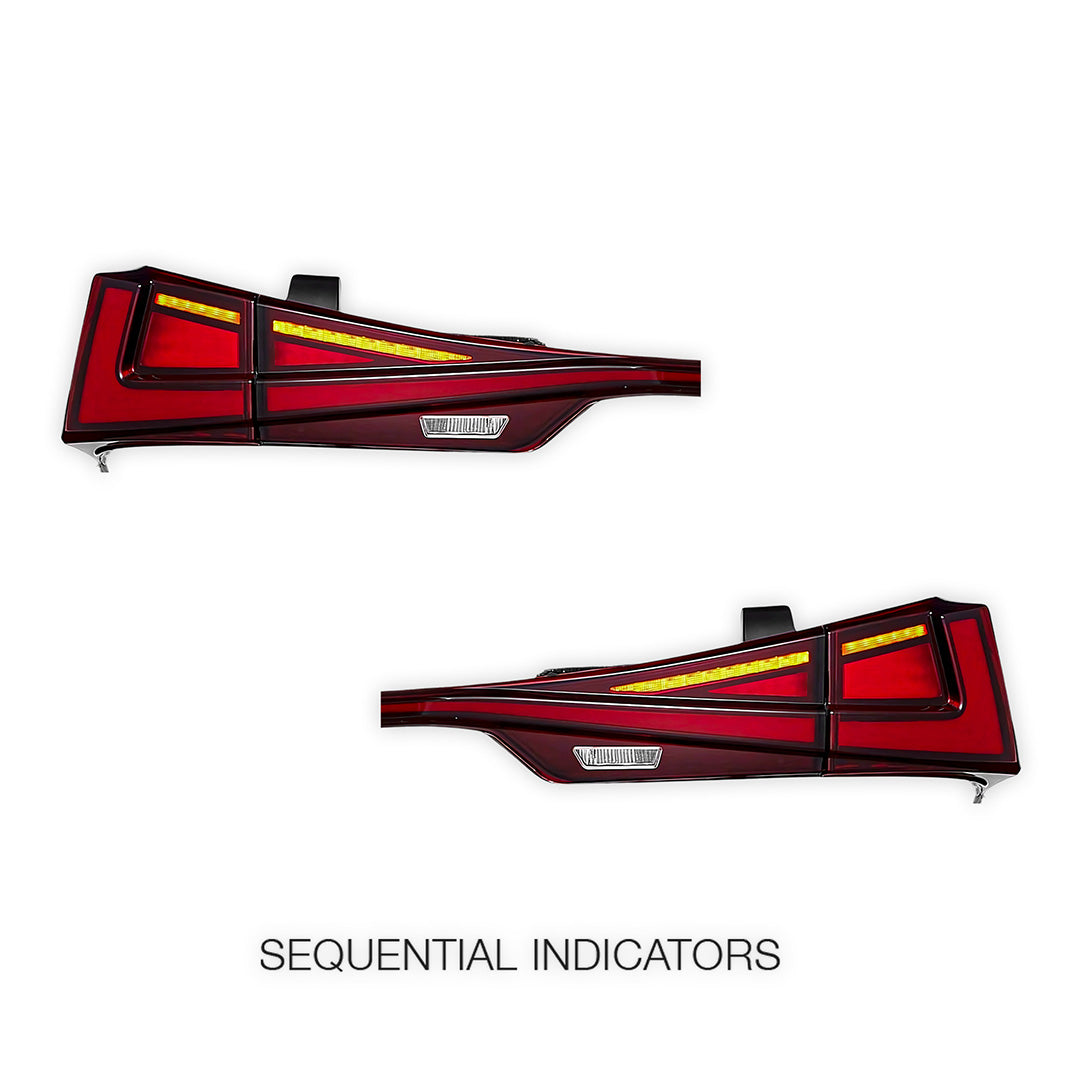 Lexus IS350 GSE21 / GSE31 (2014 - 2020) Sequential Red Full LED Tail Lights LH + RH