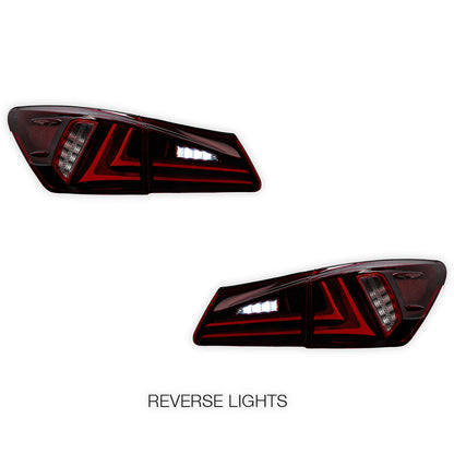 Lexus IS350 GSE21 / GSE31 (2006 - 2013) Sequential Red Full LED Tail Lights LH + RH
