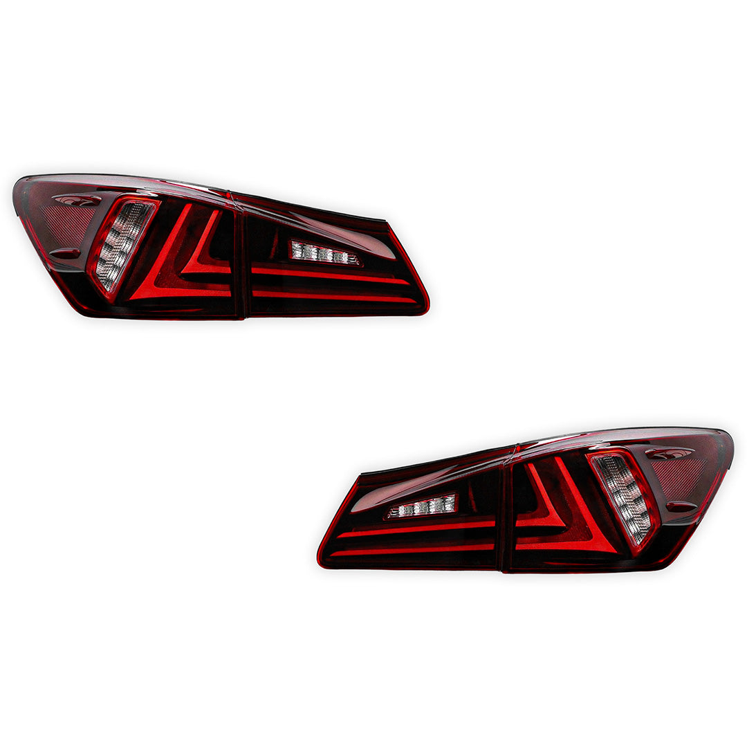 Lexus IS350 GSE21 / GSE31 (2006 - 2013) Sequential Red Full LED Tail Lights LH + RH