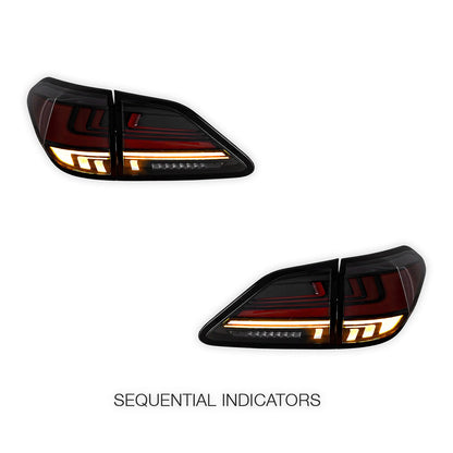 Lexus RX350 GGL15 (2012 - 2014) Sequential Red Smoked LED Tail Lights LH + RH
