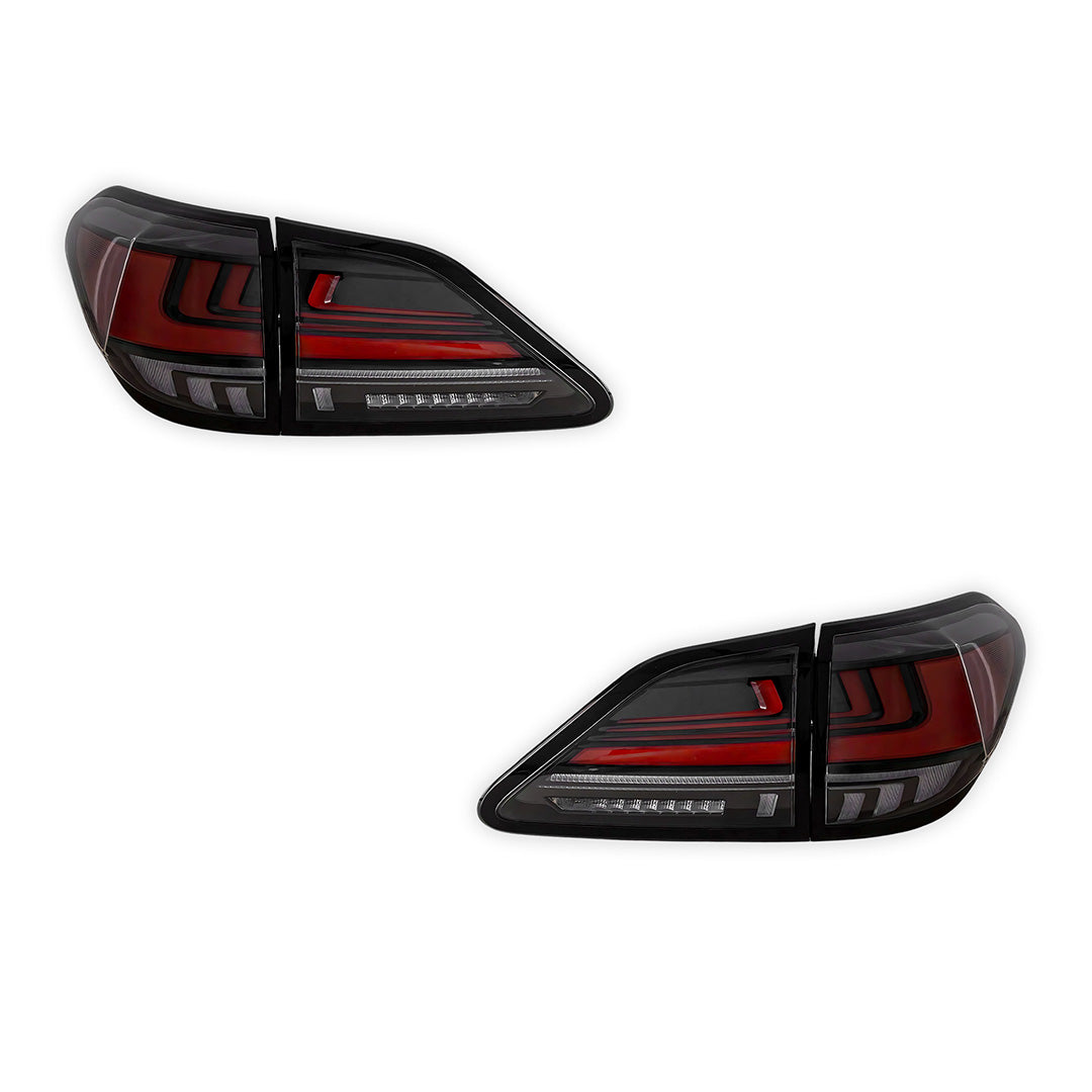 Lexus RX450h GYL15 (2009 - 2014) Sequential Red Smoked LED Tail Lights LH + RH