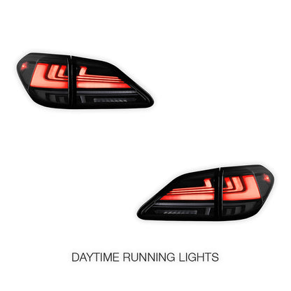 Lexus RX350 GGL15 (2012 - 2014) Sequential Black Smoked LED Tail Lights LH + RH